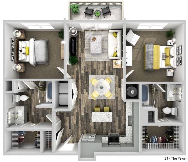 B1 The Pawn floor plan