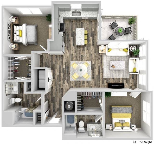 B3 The Knight floor plan