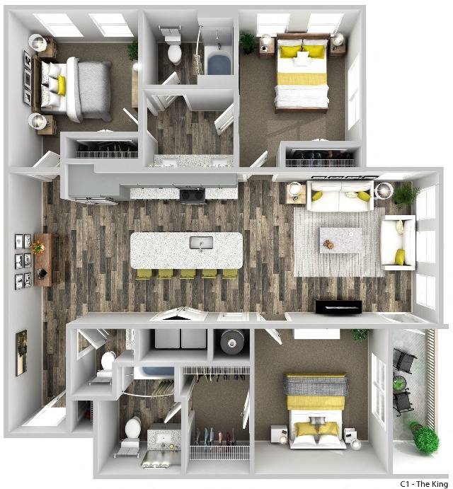 C1 The King floor plan