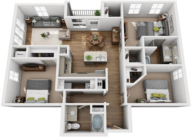 The Tennessee floor plan