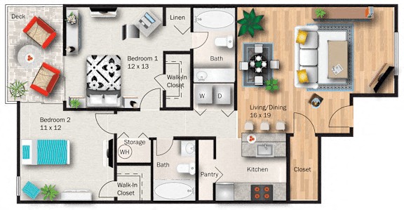 Redwood floor plan