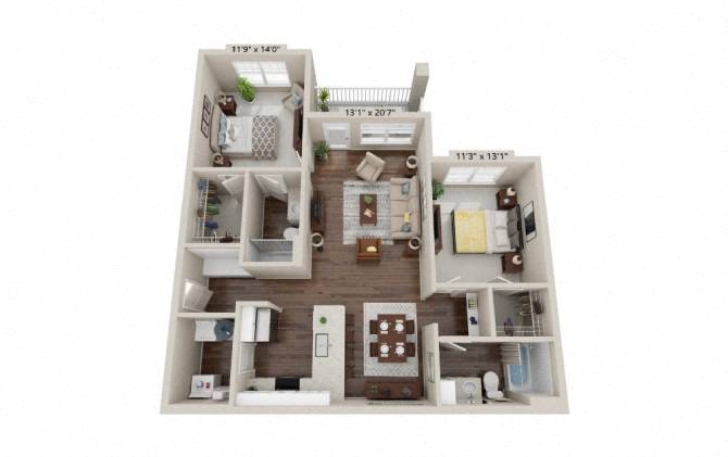 B2 floor plan