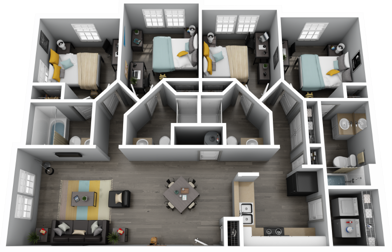 Floor Plans Of Paramount 3800 In Greenville Nc