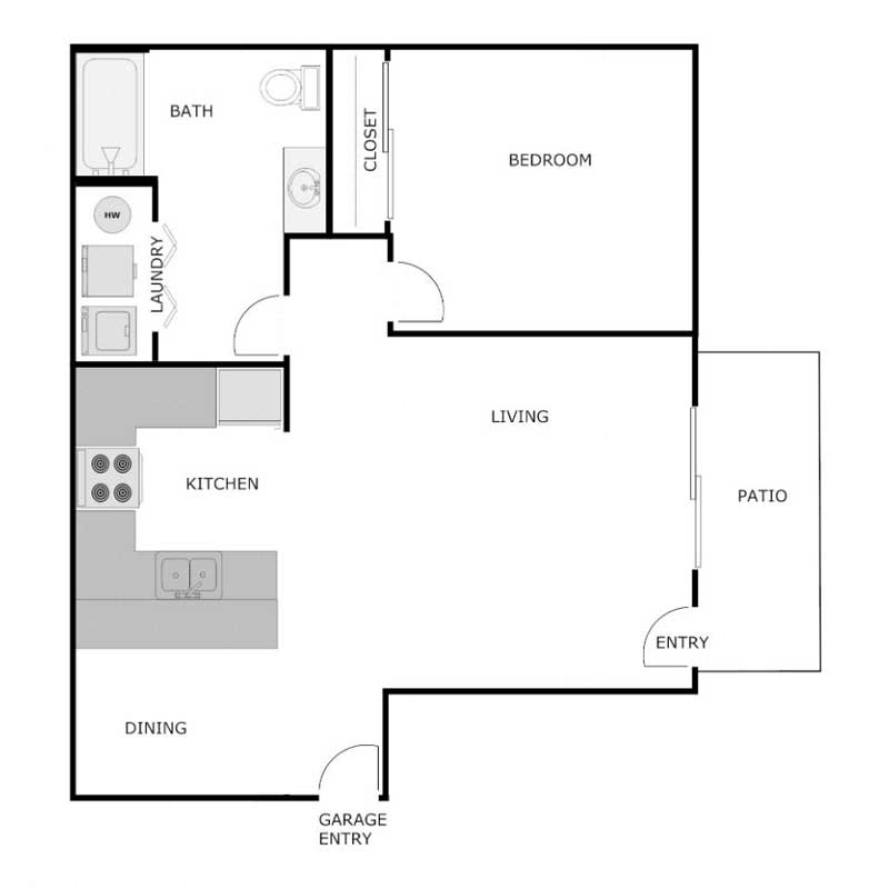 1 Bedroom 1 Bathroom - Lower - 1 Car Garage