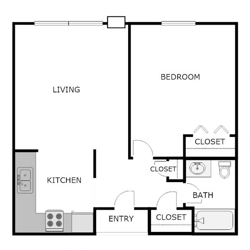 1 Bedroom 1 Bathroom