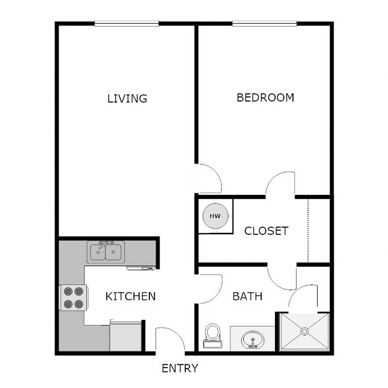 1 Bedroom 1 Bathroom
