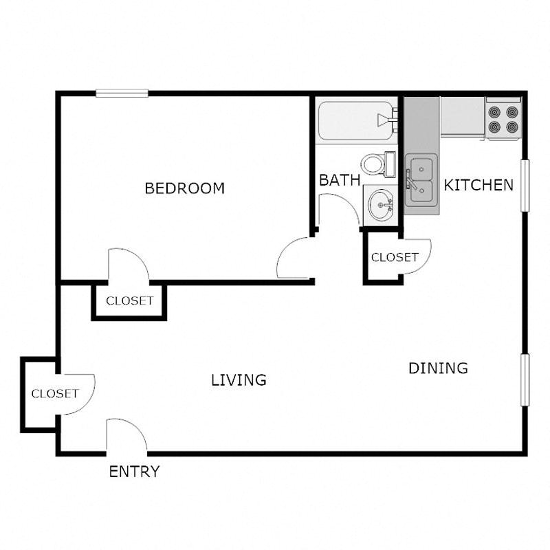 1 Bedroom 1 Bathroom