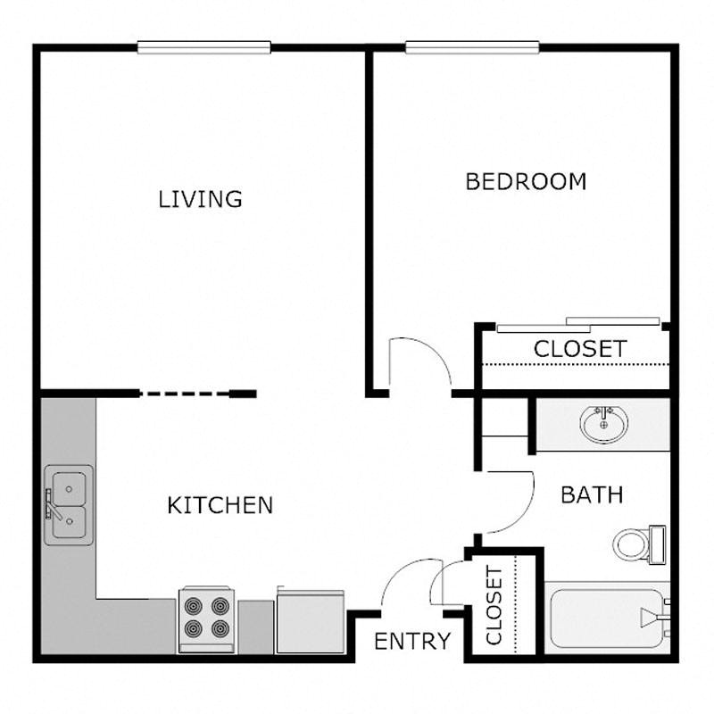 1 Bed 1 Bath