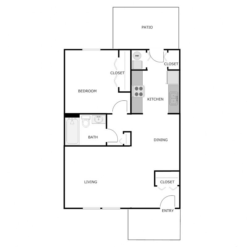 1 Bedroom 1 Bathroom