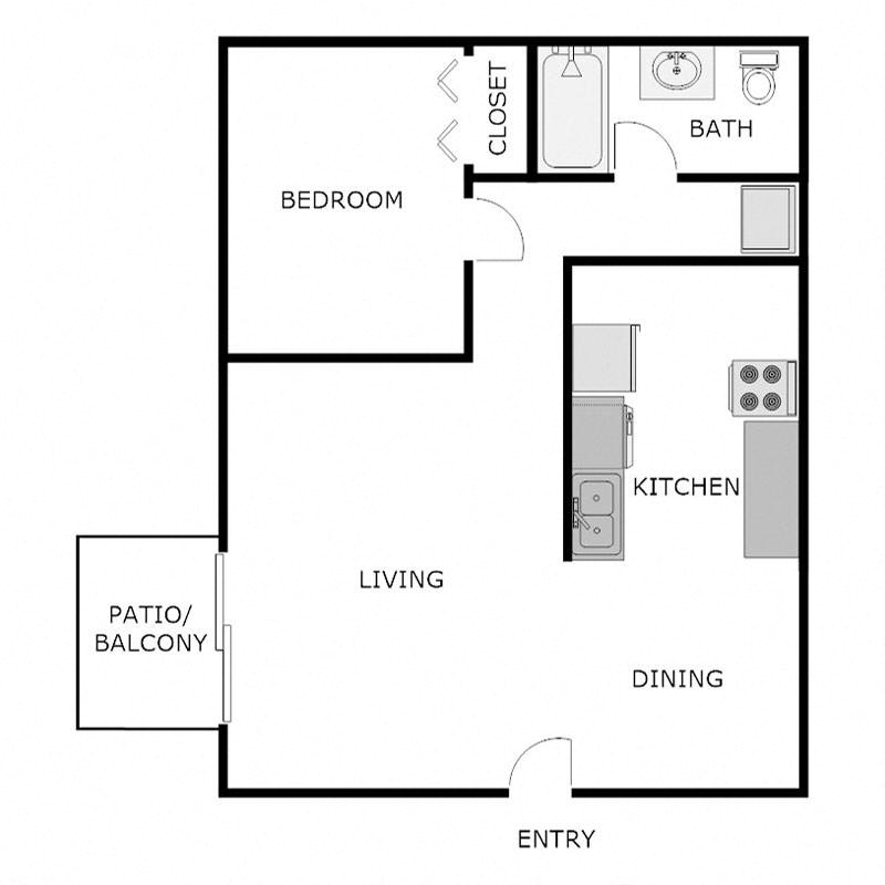 1 Bedroom 1 Bathroom