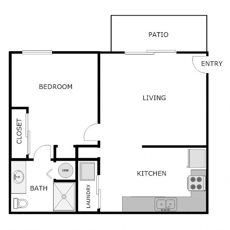 1 Bed 1 Bath