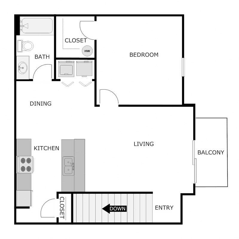 1 Bedroom 1 Bathroom