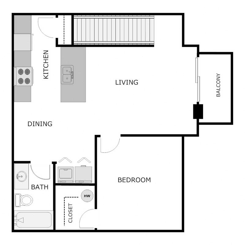 1 Bedroom 1 Bathroom