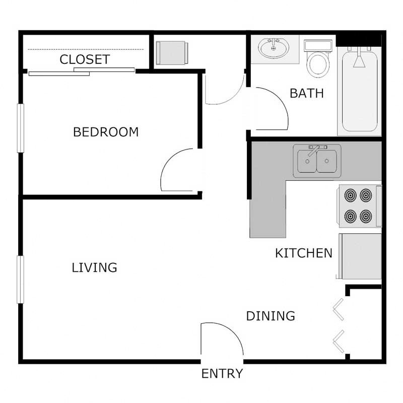 1 Bedroom 1 Bath