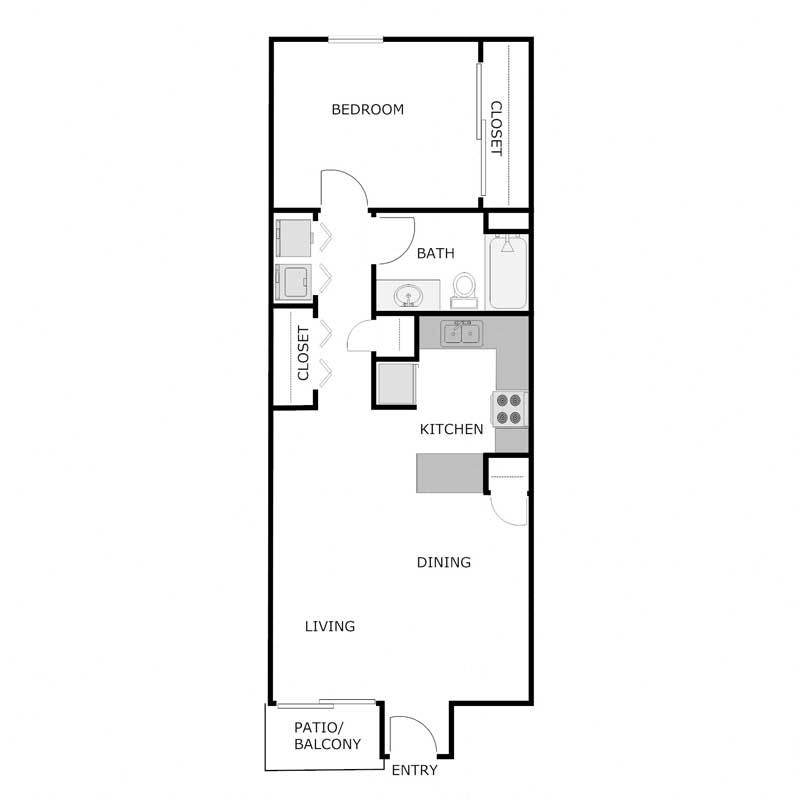 1 Bedroom 1 Bathroom