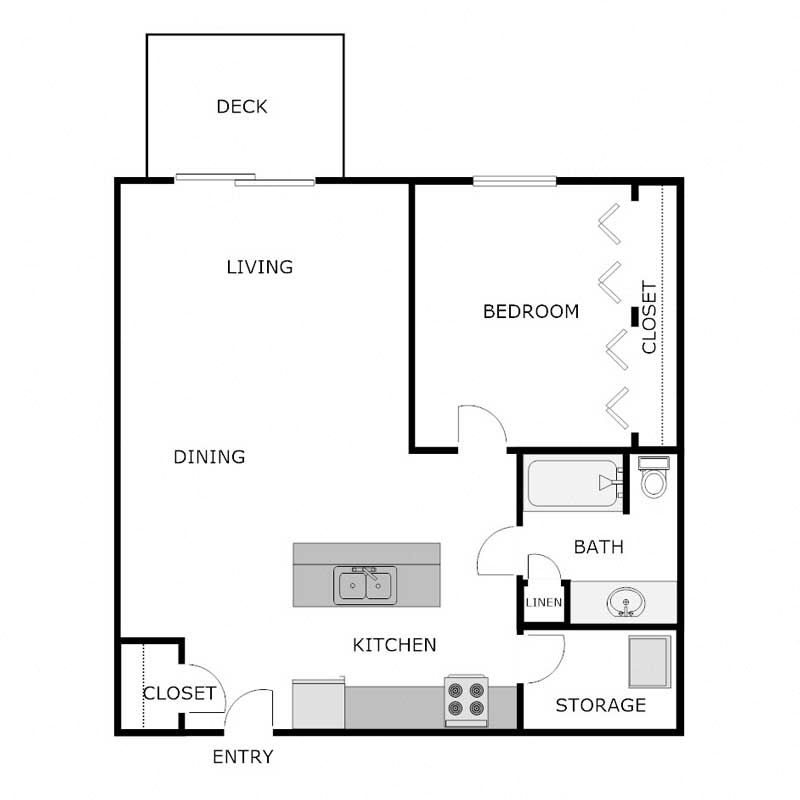 1 Bedroom 1 Bathroom