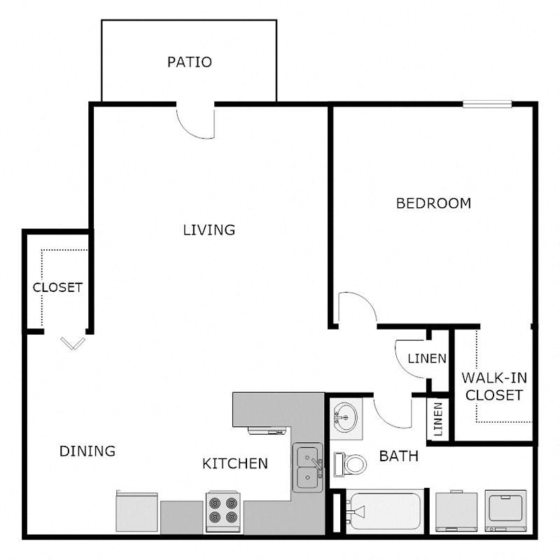 1 Bed 1 Bath