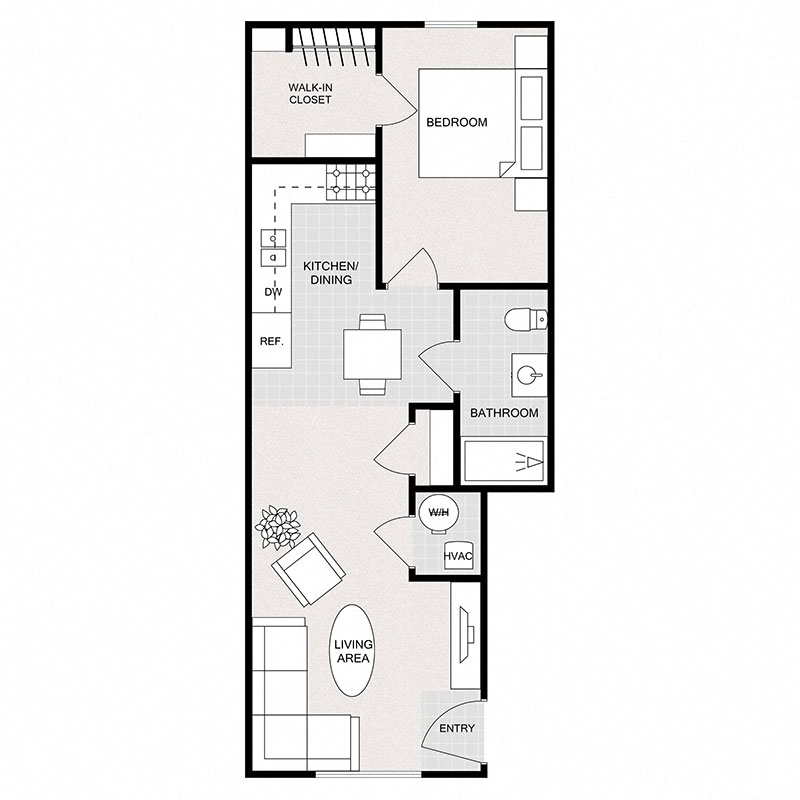 One Bedroom One Bathroom