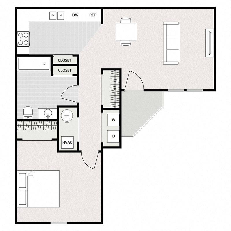 One Bedroom One Bathroom
