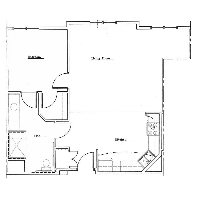 1 BED 1 BATH