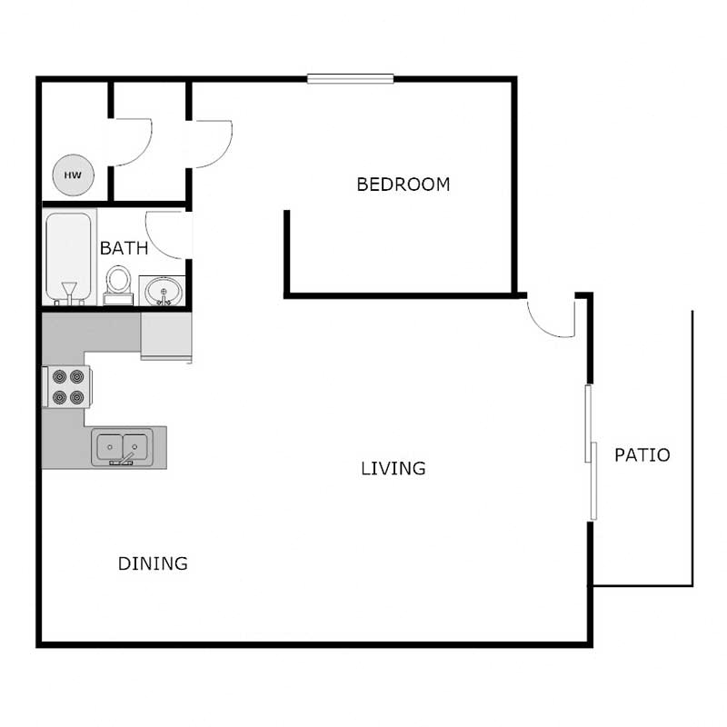 1 Bedroom 1 Bath