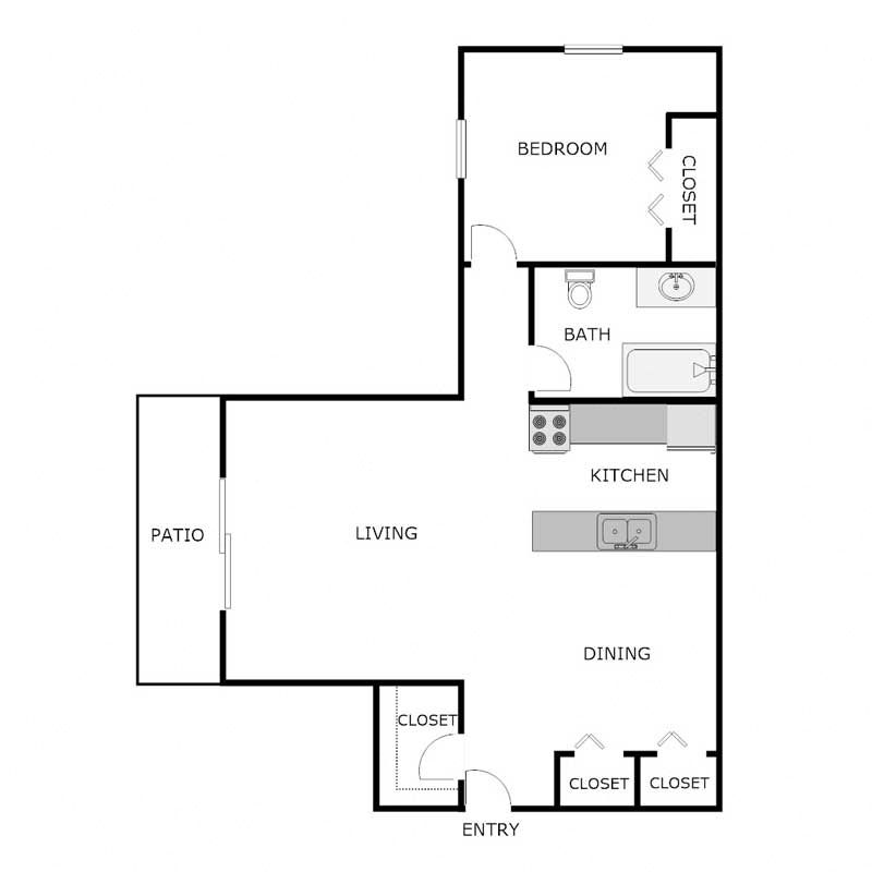 One Bedroom One Bathroom