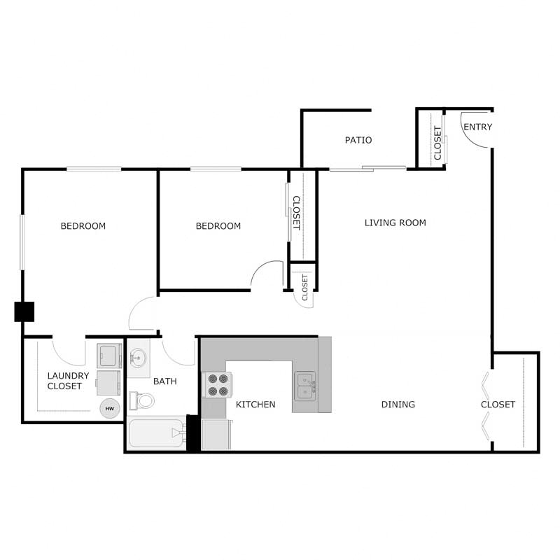 2 Bedroom Lower