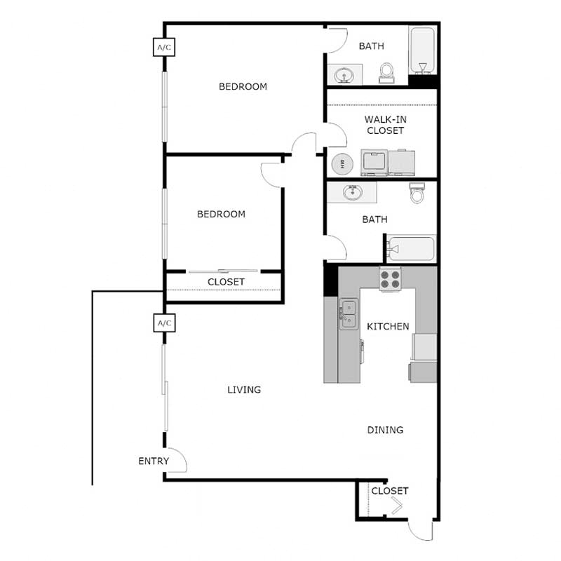 2 Bed 2 Bath Lower w/ Garage