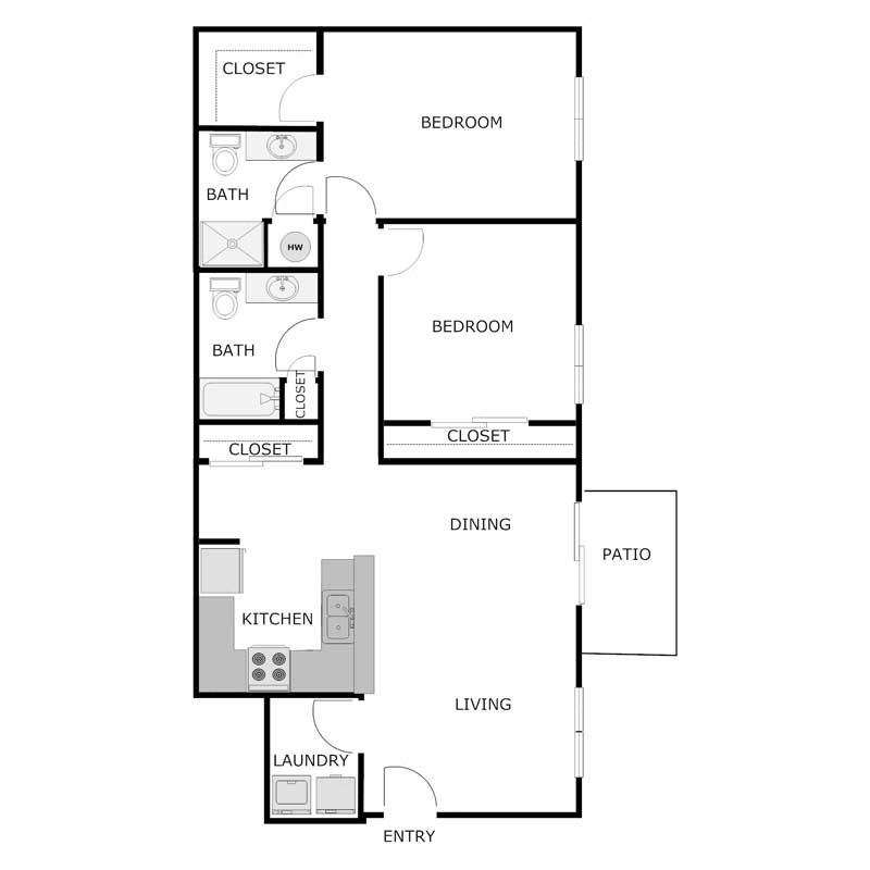 2 Bedroom 2 Bathroom - Lower - 2 Car Garage