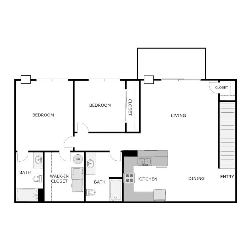 2 BED 2 BATH UPPER PHASE 1