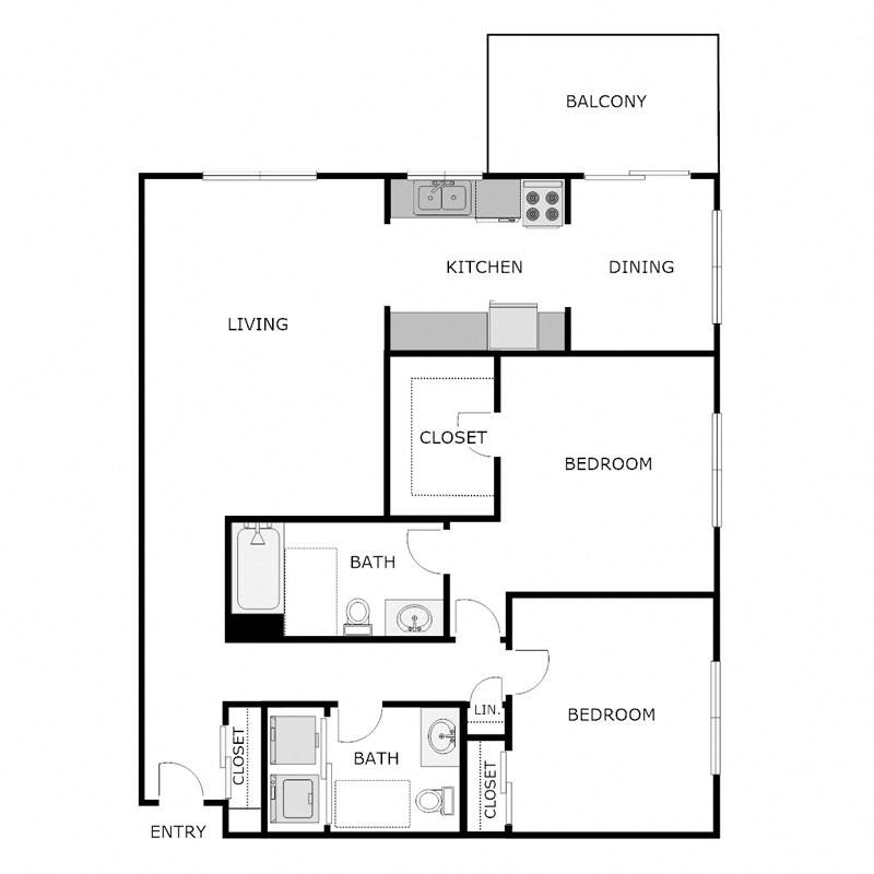 2 Bedroom 1.5 Bathroom