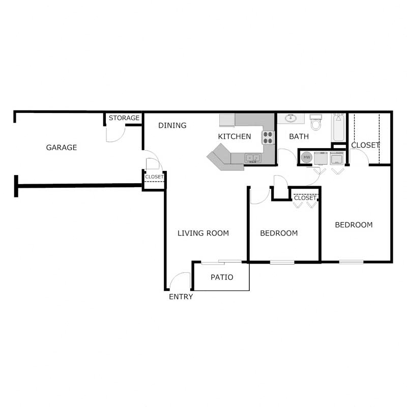 2 Bed 1 Bath - Lower