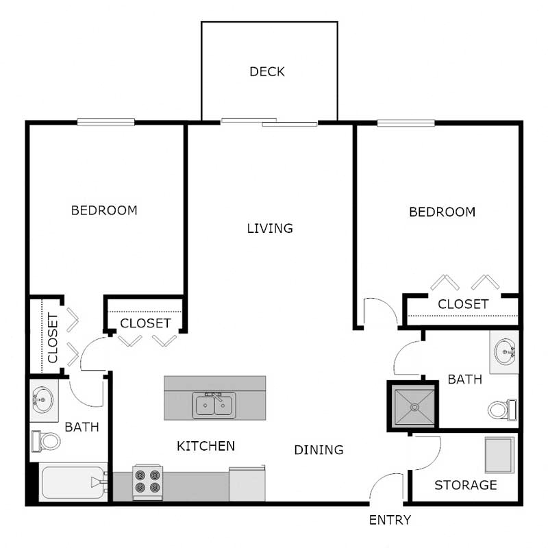 2 Bedroom 2 Bathroom