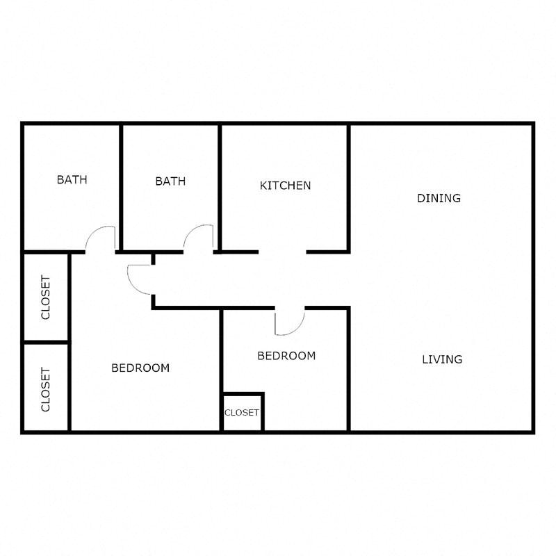 2 Bedroom 2 Bathroom