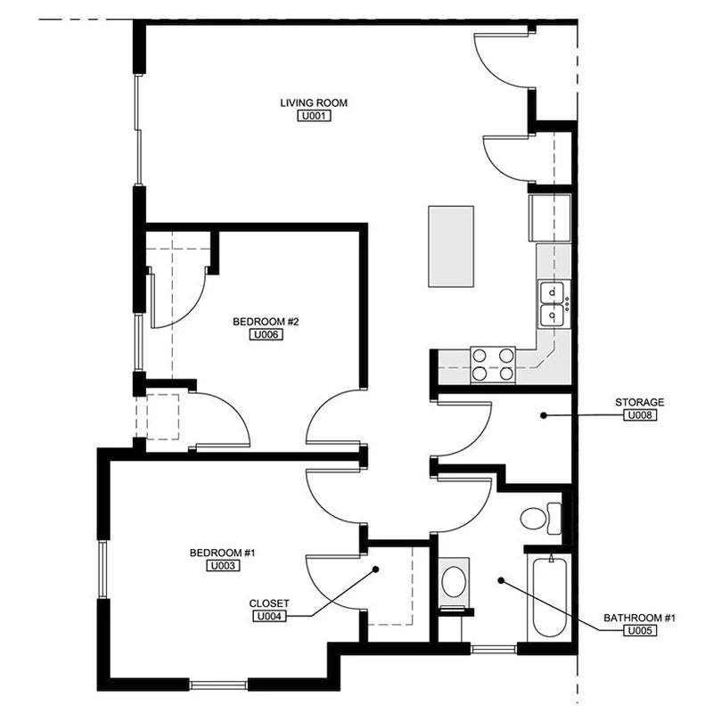 2 BED 1 BATH