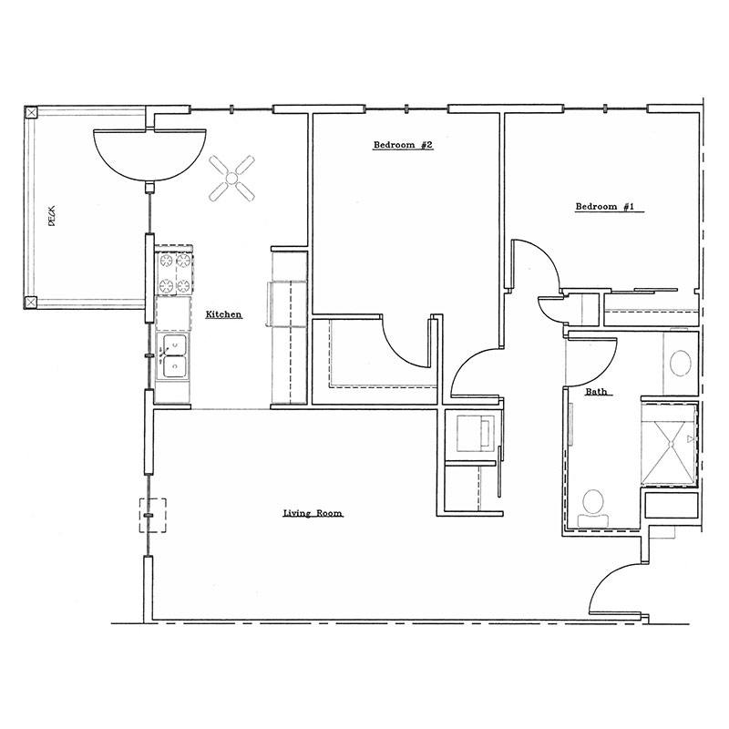 2 BED 1 BATH