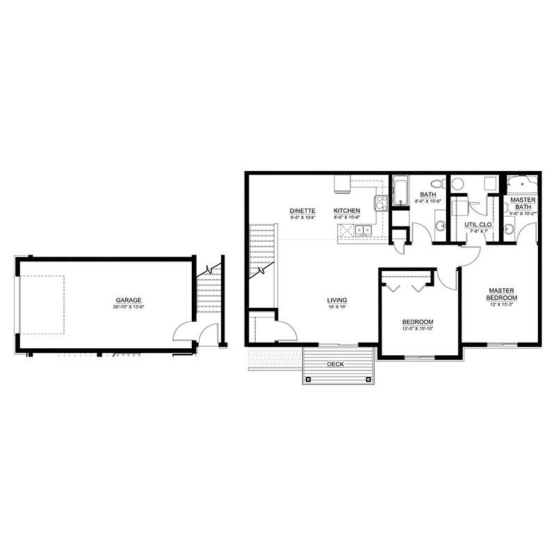 2 Bedrooms Upper Interior