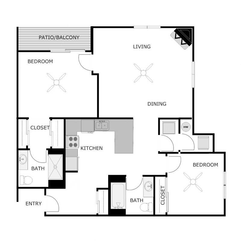 2 Bedrooms 2 Bathrooms Fowler