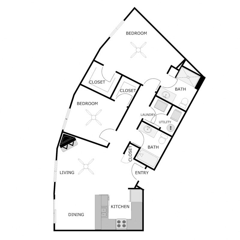 2 Bedrooms 2 Bathrooms Genesee