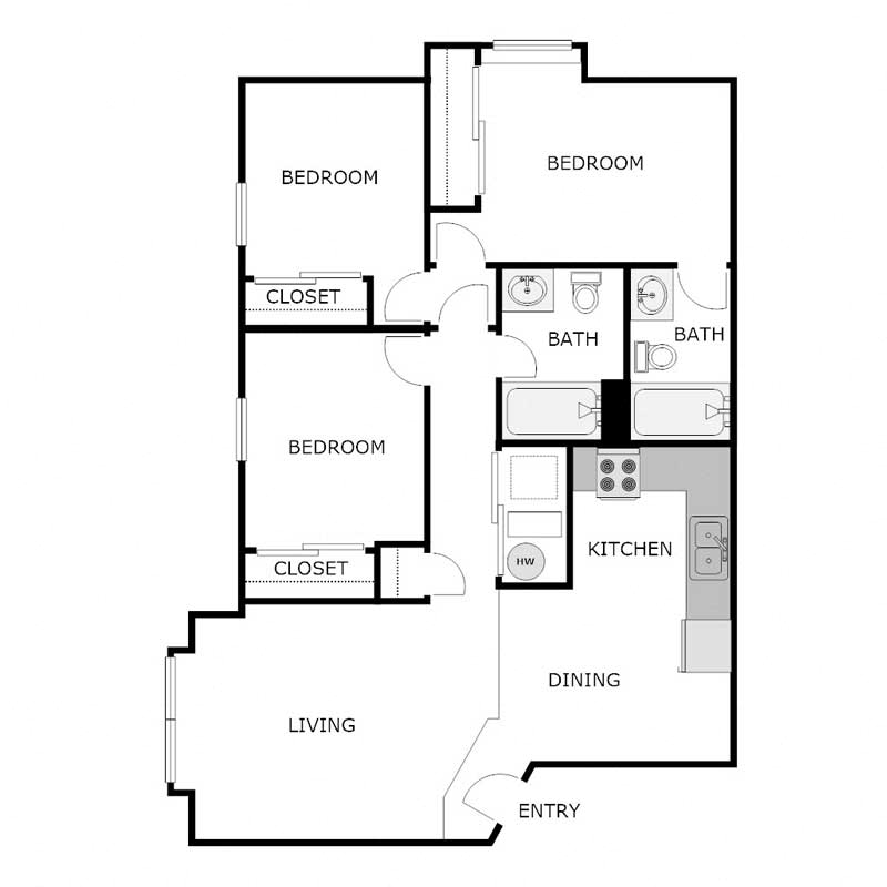 3 Bedroom 2 Bathroom
