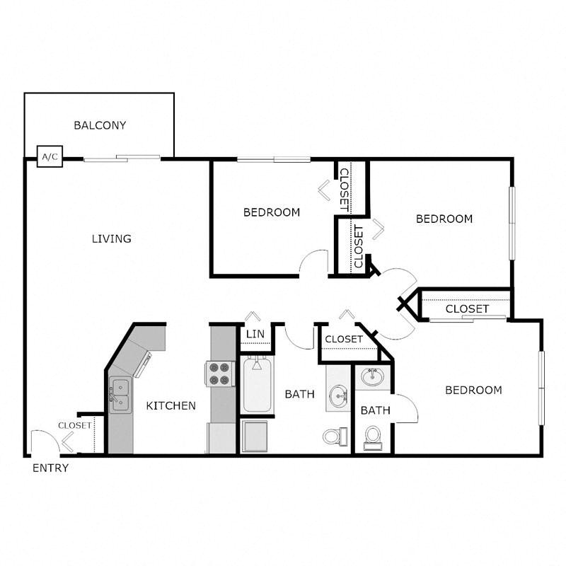 3 Bedroom 1.5 Bathroom