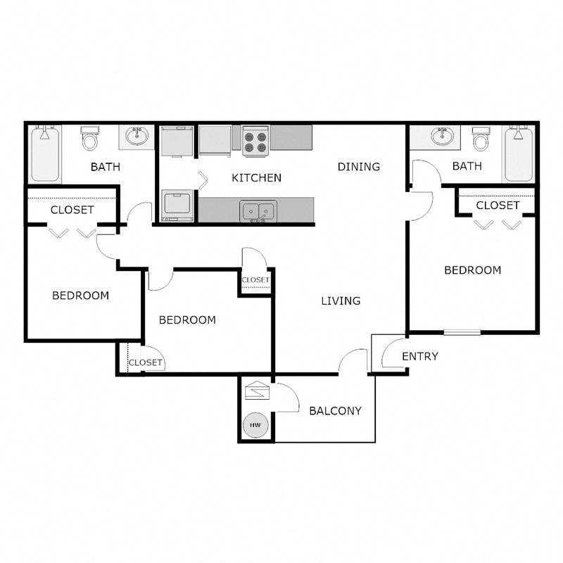 3 Bedroom 2 Bathroom