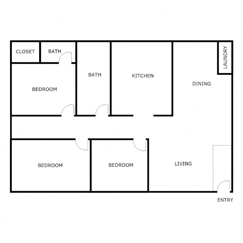 3 Bedroom 2 Bathroom