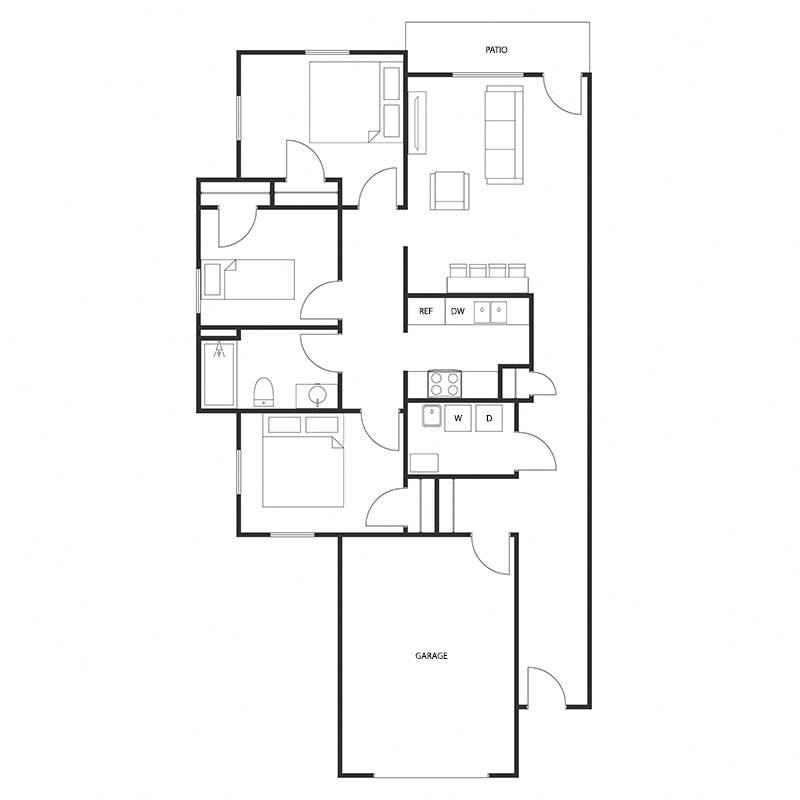 3 BED 1 BATH