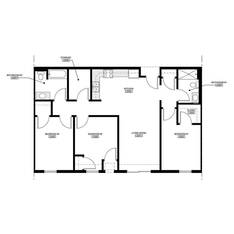 3 BED 2 BATH