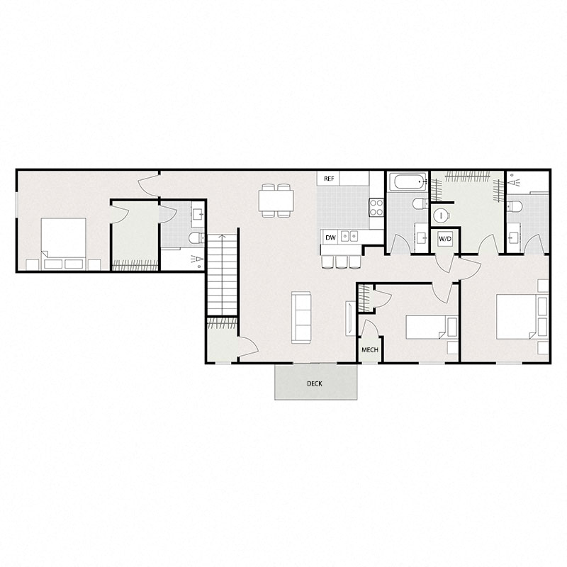 Three Bedrooms Three Bathrooms