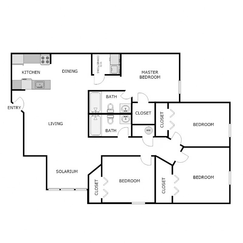4 Bedroom 2 Bathroom
