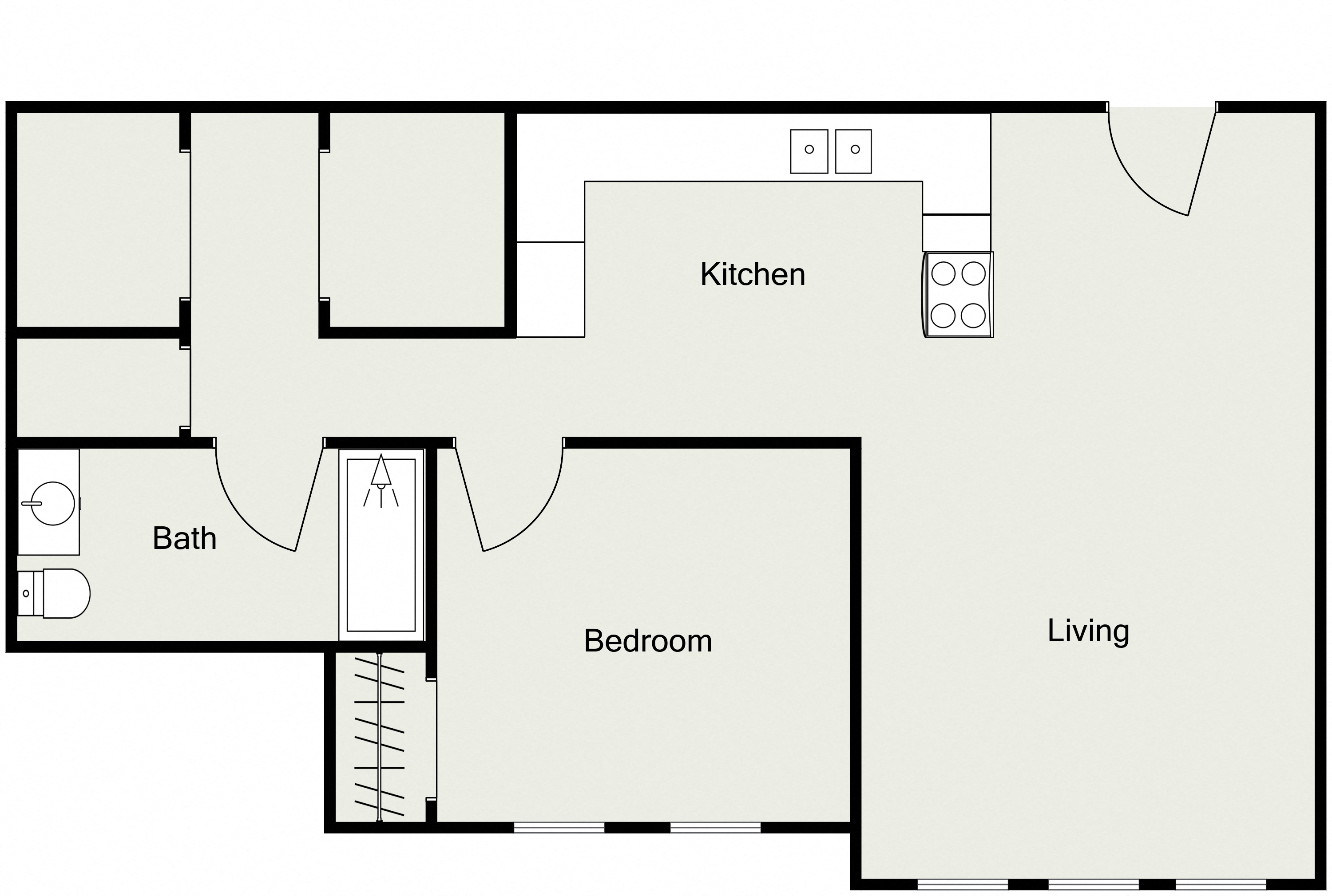 One Bedroom One Bathroom