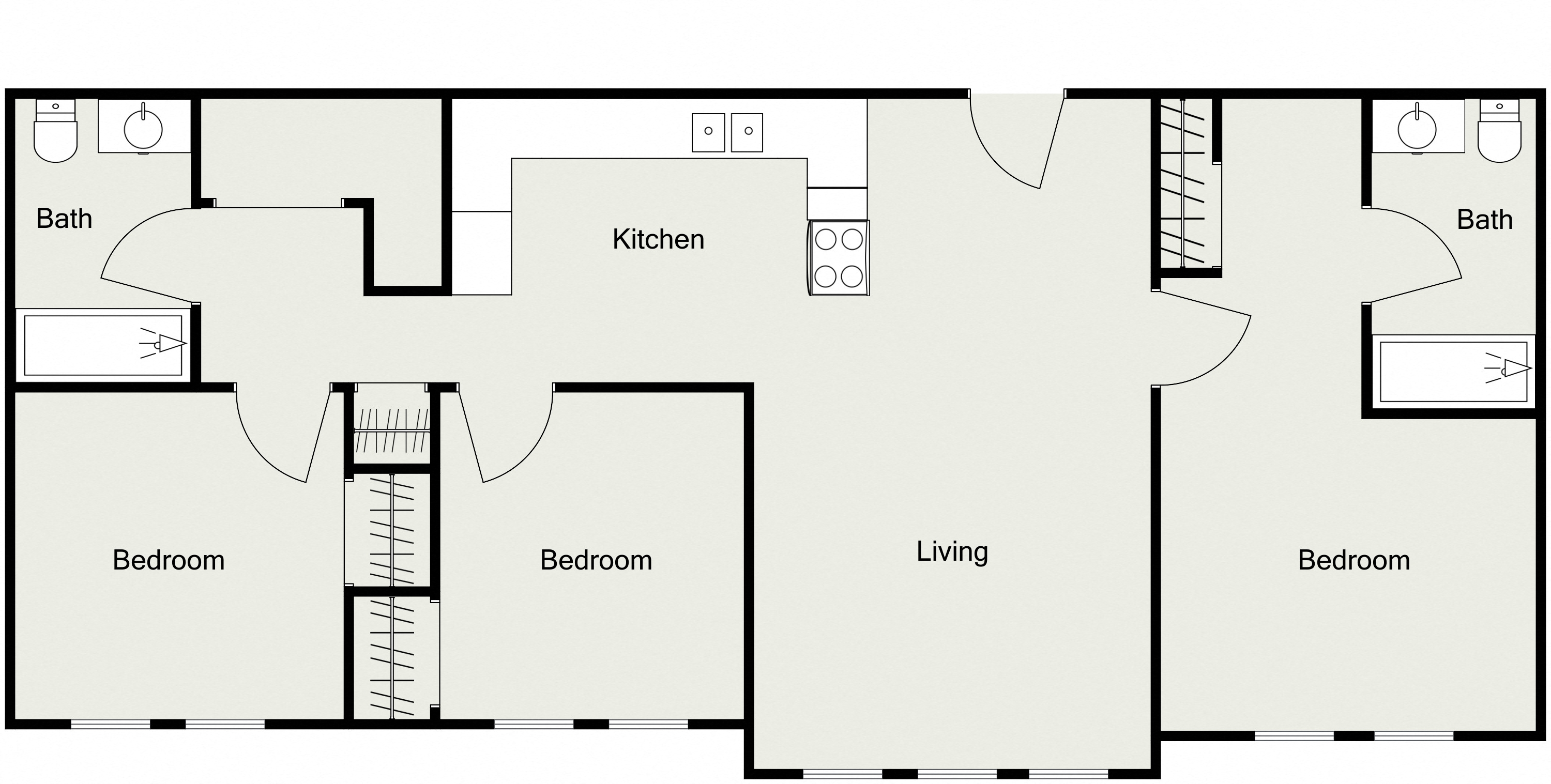 Three Bedroom Two Bathroom