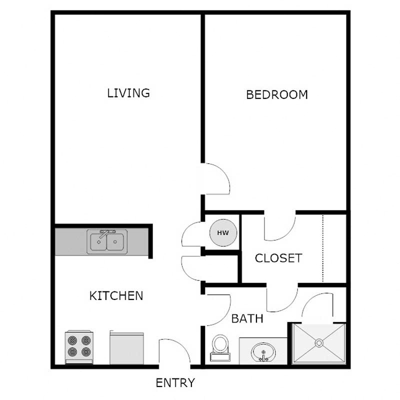 1 Bedroom 1 Bathroom